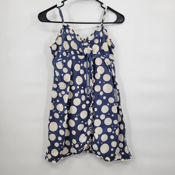 Pepe Jeans Gala Girl Polka Dot Mini Dress Ruffled Trim Adjustable Strap 14 Girls - Picture 1 of 12